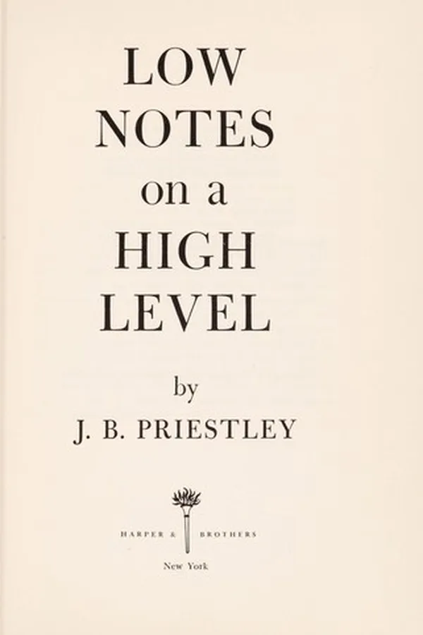 Capa de Low notes on a high level