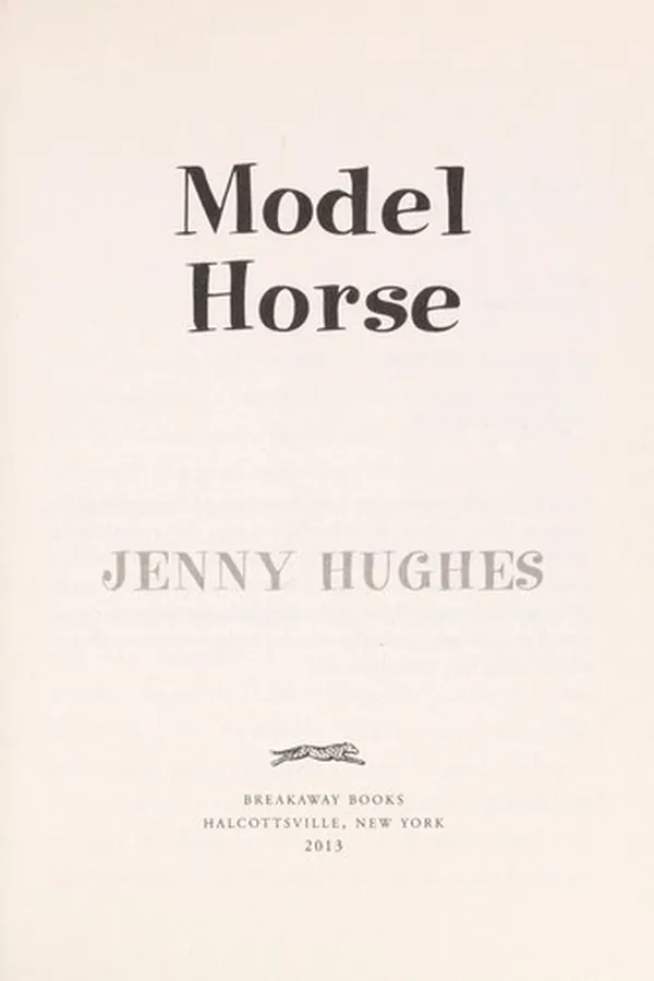 Capa de Model horse