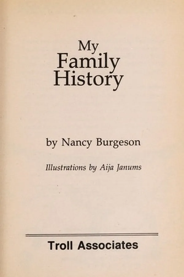 Capa de My family history