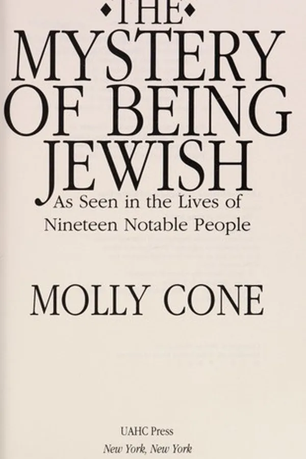 Capa de The mystery of being Jewish