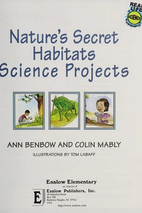 Capa de Nature's secret habitats science projects