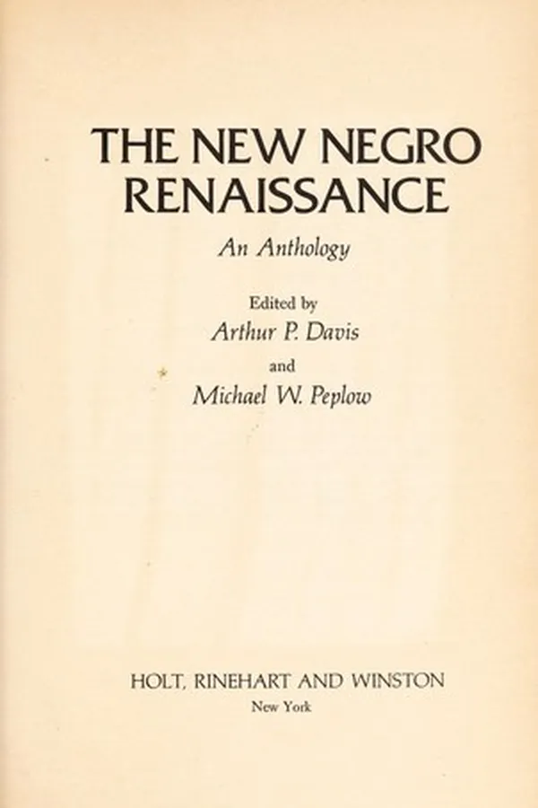 Capa de The new Negro renaissance : an anthology