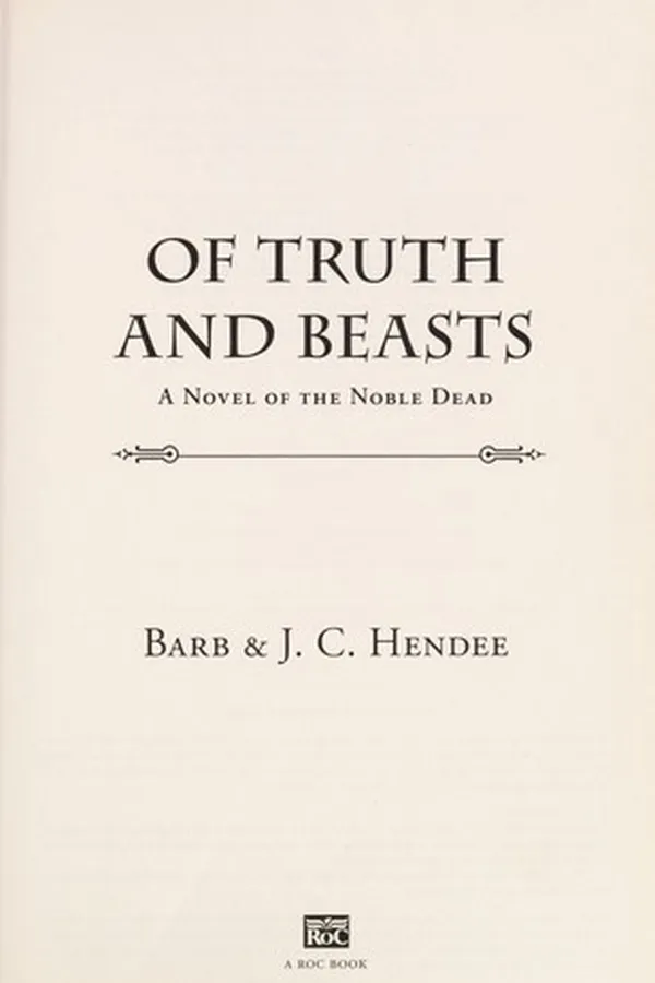 Capa de Of truth and beasts