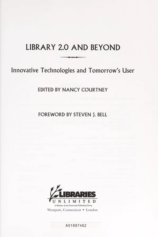 Cover of Library 2.0 and beyond