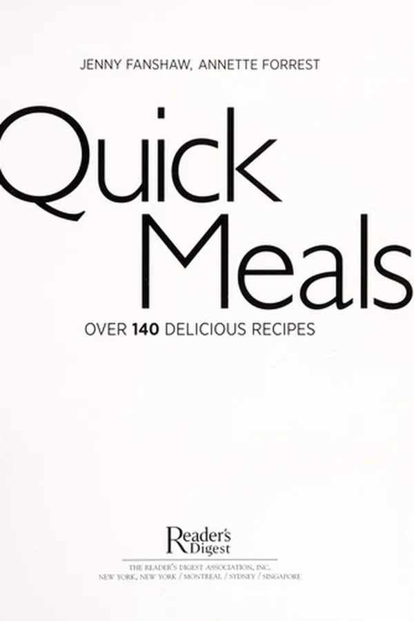 Capa de Quick meals