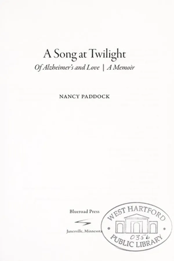 Capa de A song at twilight of alzheimer's and love