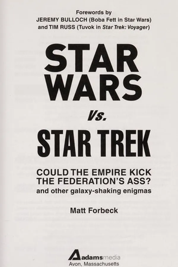 Capa de Star Wars vs. Star Trek