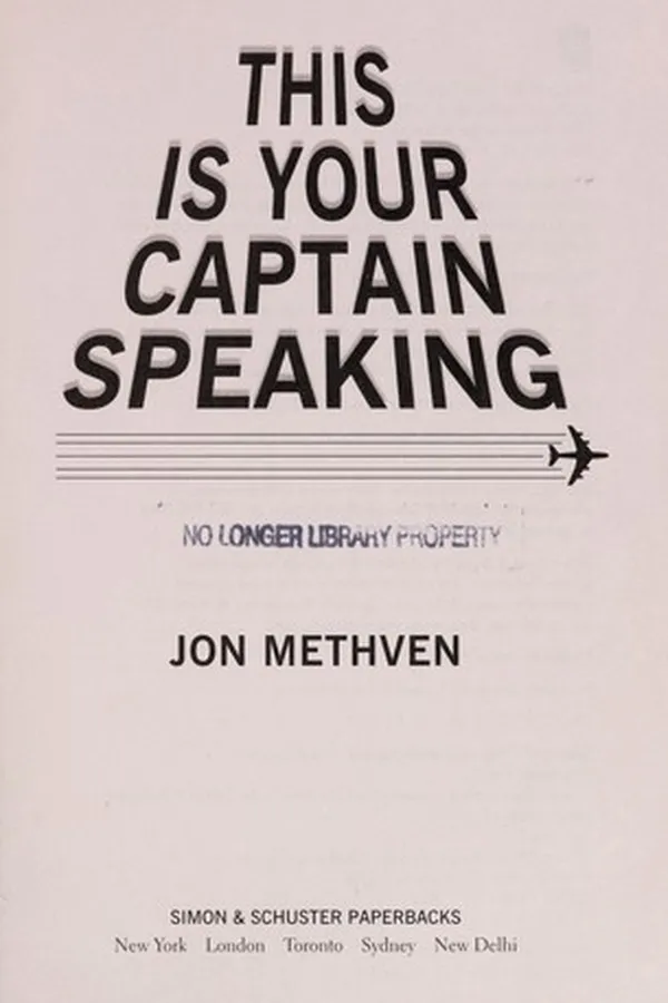 Capa de This is your captain speaking