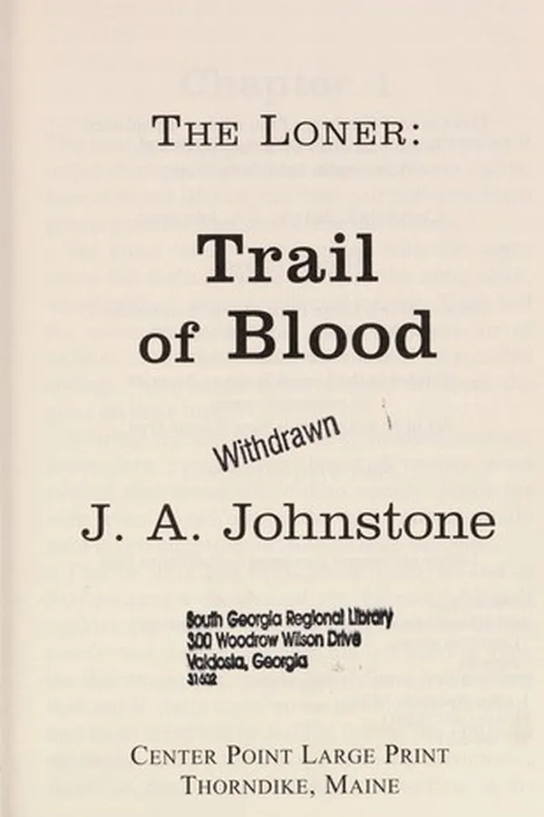 Capa de Trail of blood