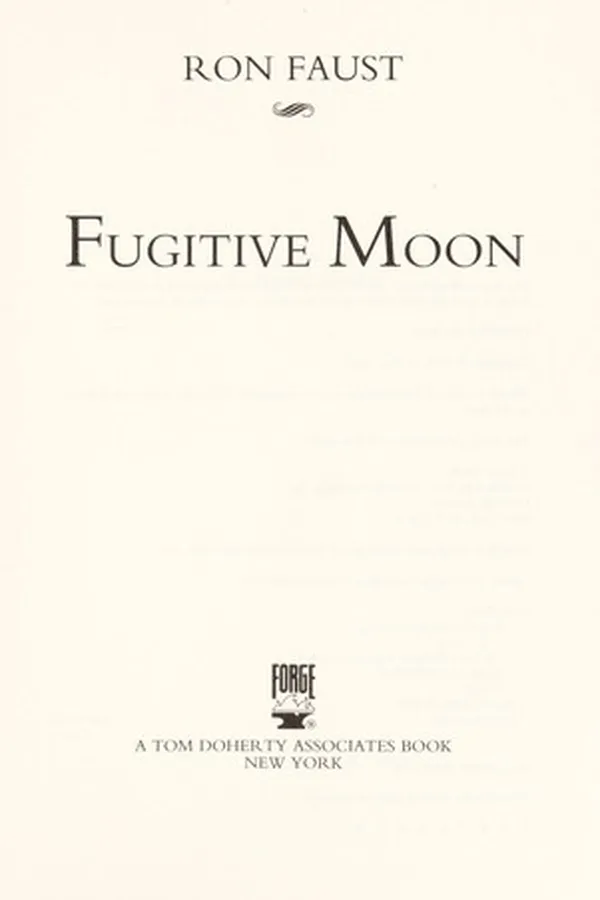 Capa de Fugitive moon