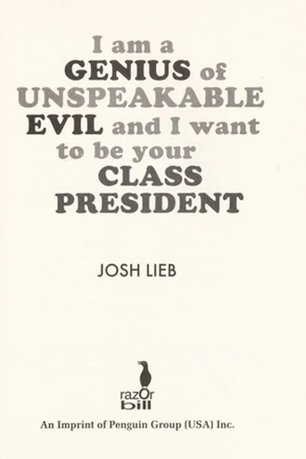 Capa de I'm a genius of unspeakable evil and I want to be your class president