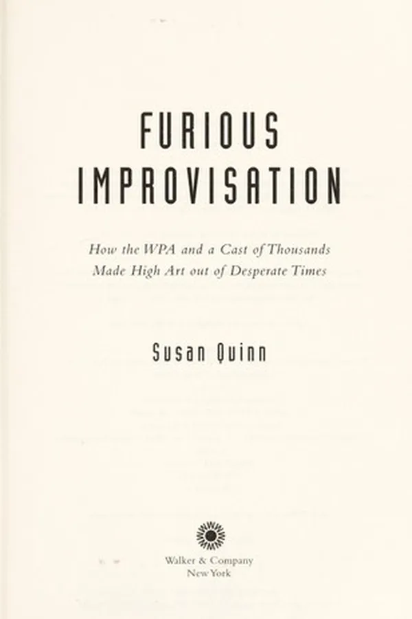 Cover of Furious improvisation