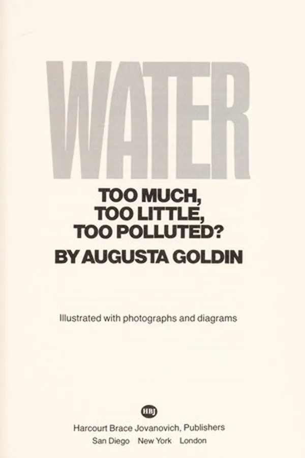 Capa de Water--too much, too little, too polluted?
