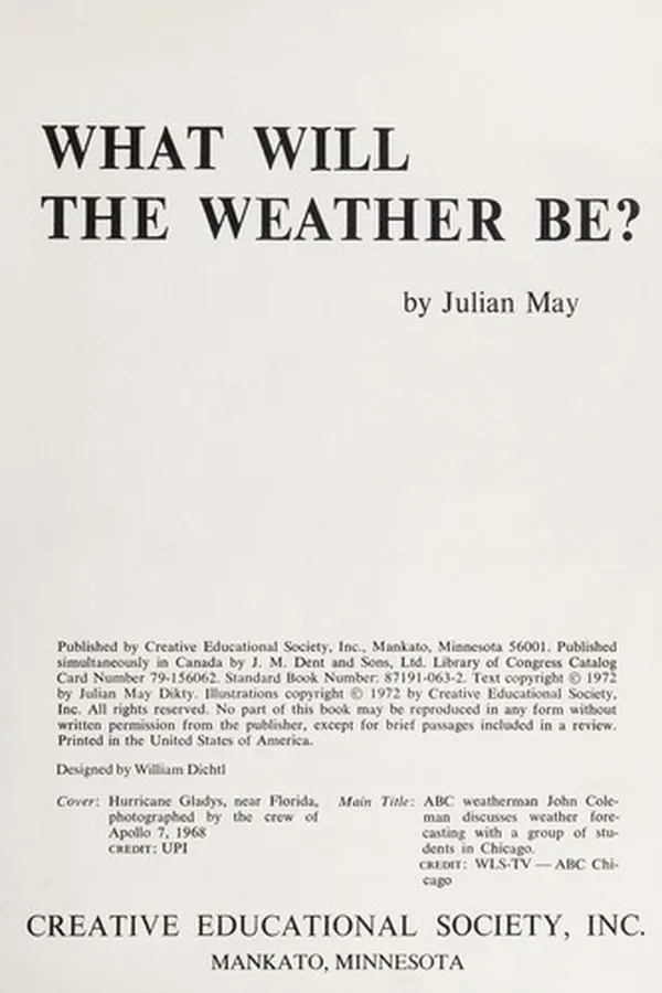 Capa de What will the weather be?