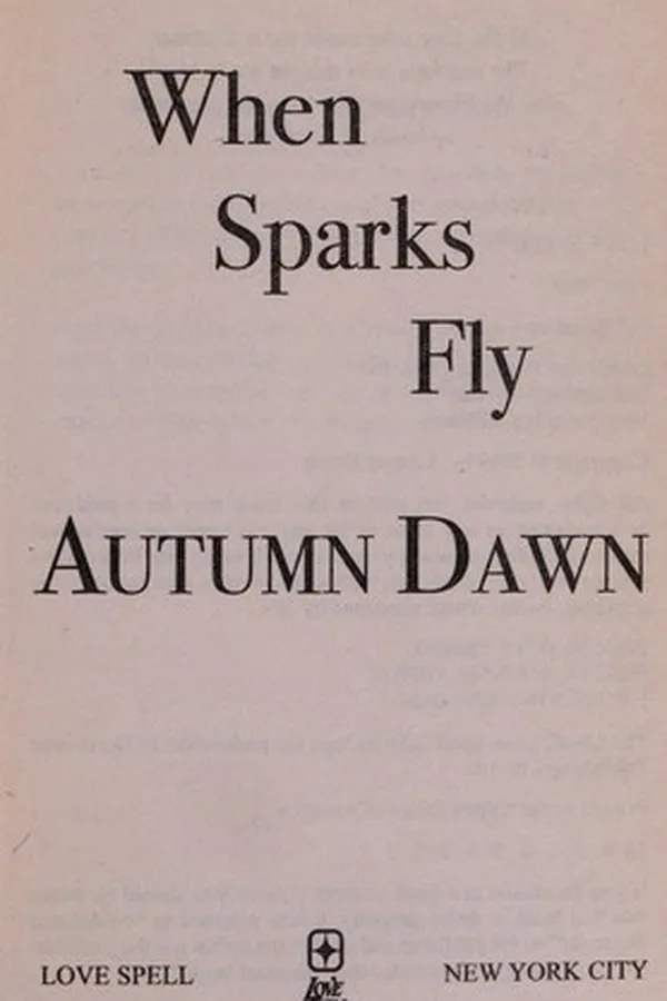 Capa de When sparks fly