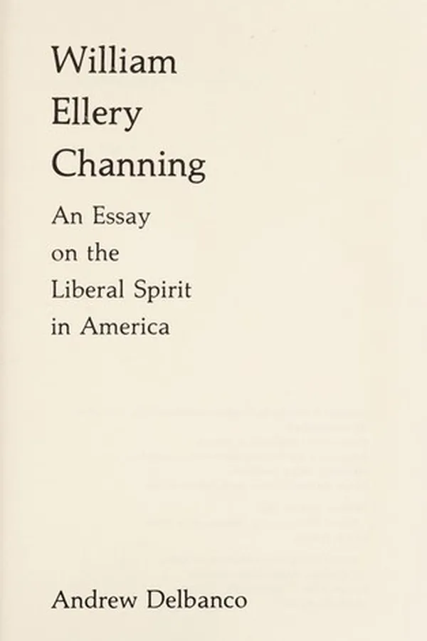 Cover of William Ellery Channing