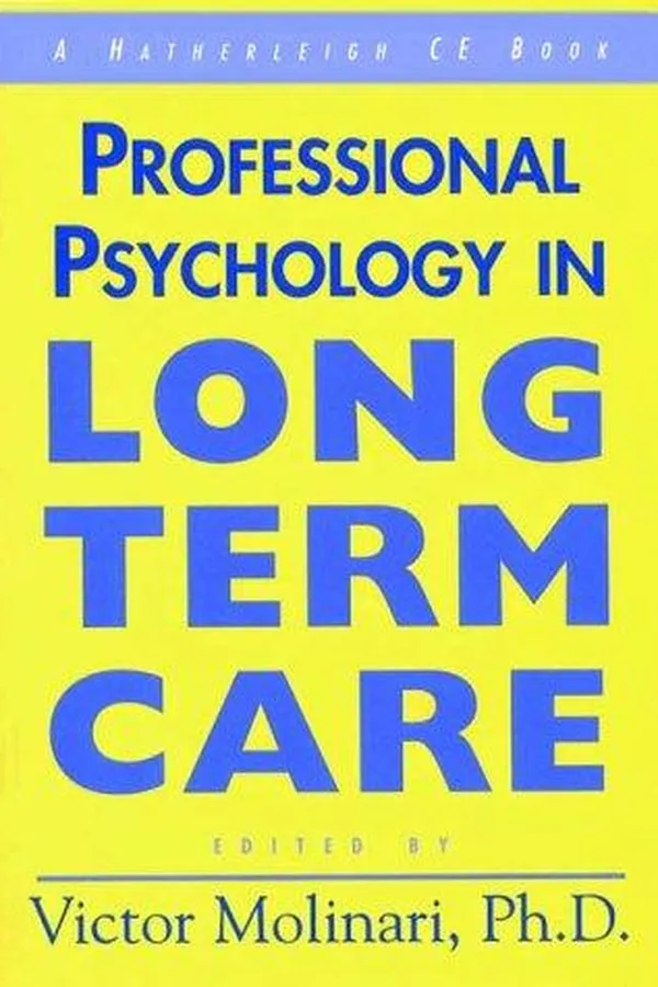 Capa de Professional Psychology in Long Term Care