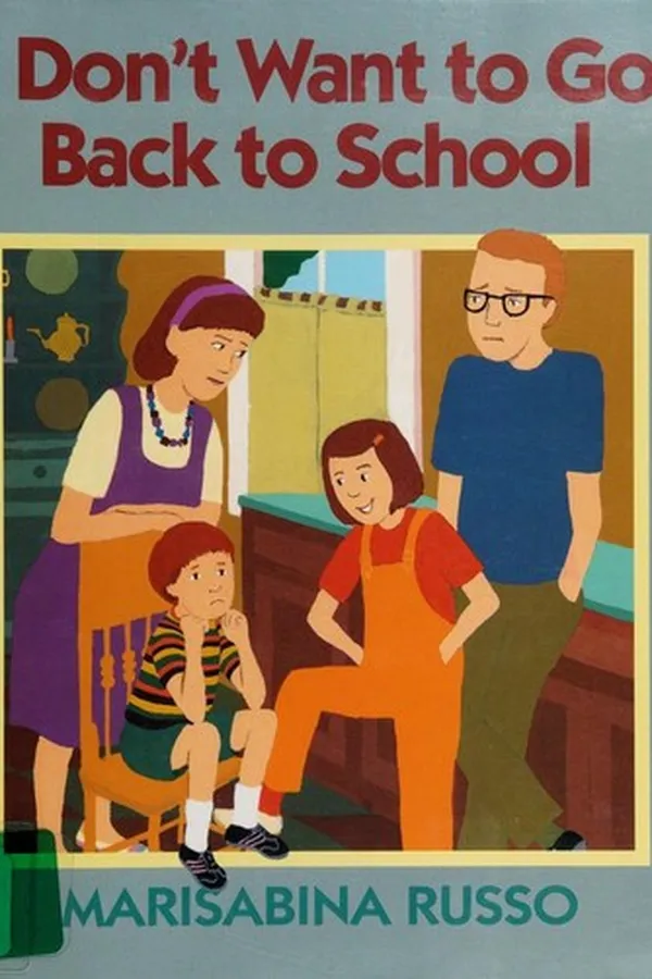 Capa de I don't want to go back to school