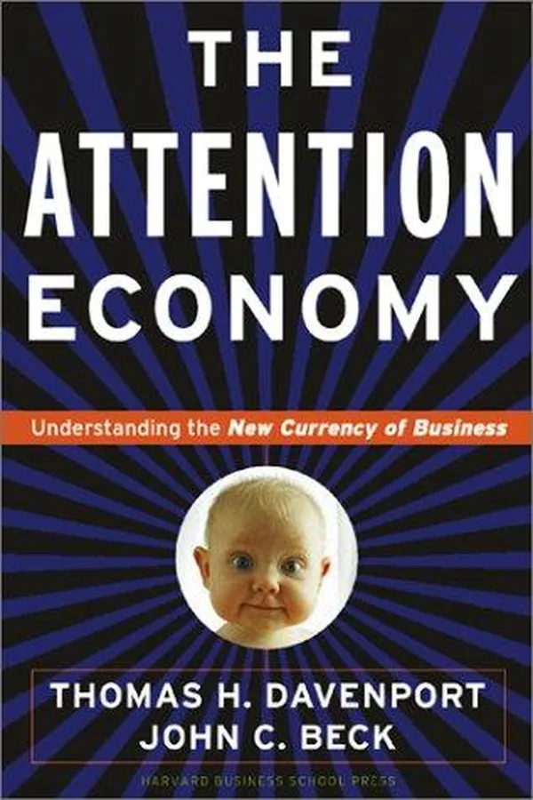 Capa de The attention economy : understanding the new currency of business