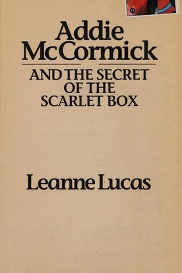 Capa de Addie McCormick and the Secret of the Scarlet Box (Addie Mccormick Adventures, 7)