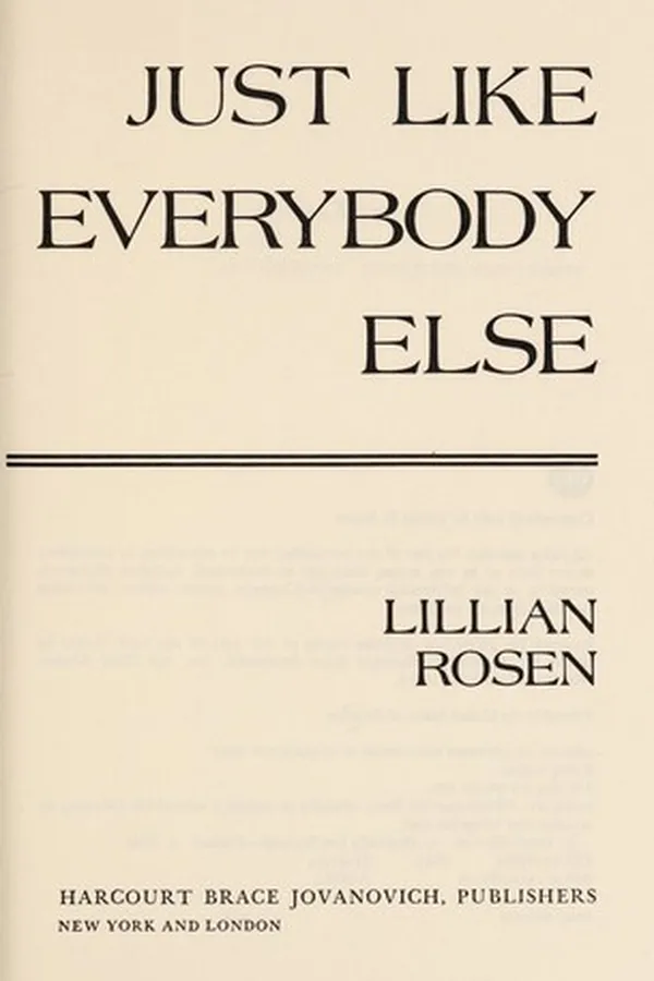 Capa de Just like everybody else