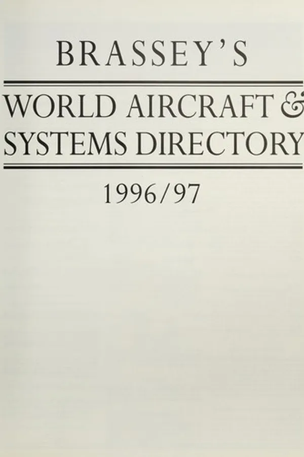 Capa de Brassey's World Aircraft & Systems Directory