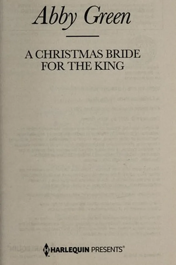 Capa de A Christmas bride for the king