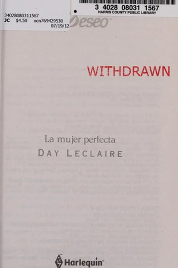 Capa de La mujer perfecta