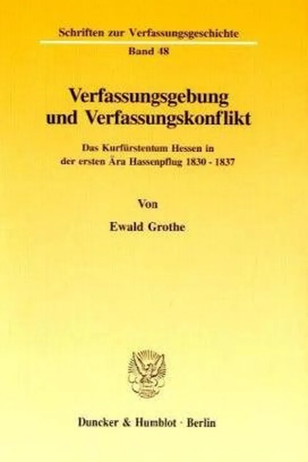 Capa de Verfassungsgebung und Verfassungskonflikt