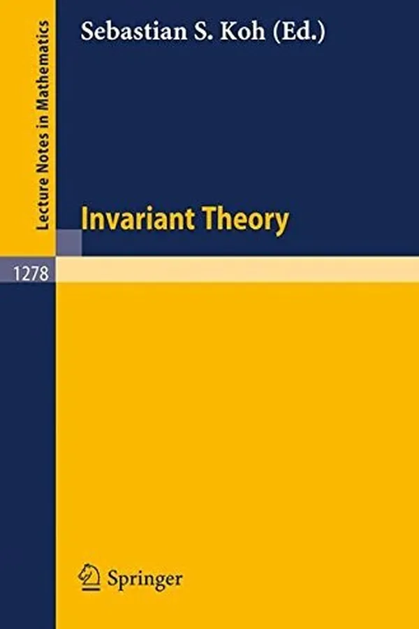 Capa de Invariant Theory (Lecture Notes in Mathematics)