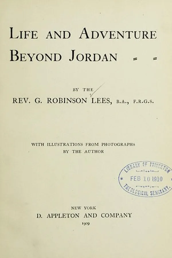 Capa de Life and adventure beyond Jordan