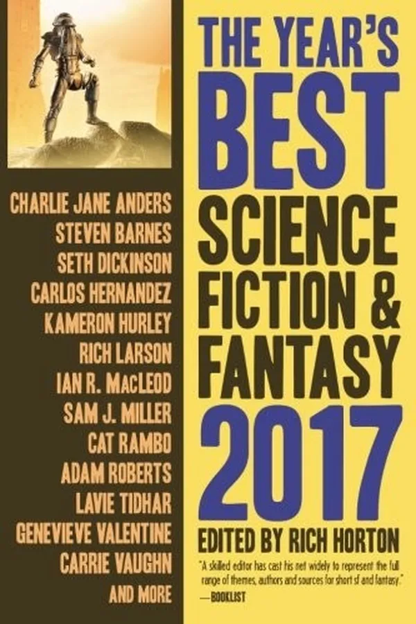 Capa de The Year's Best Science Fiction & Fantasy 2017 Edition (The Year's Best Science Fiction and Fantasy)