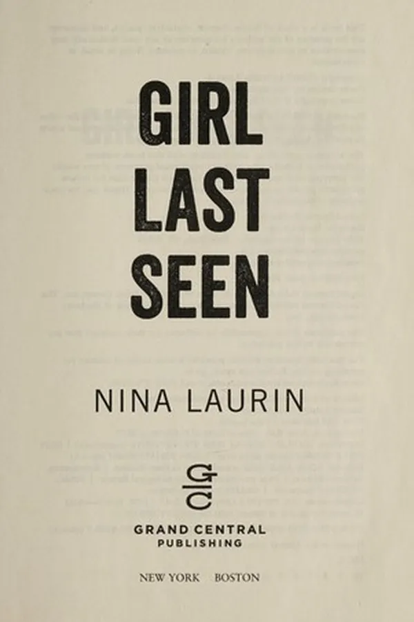 Capa de Girl last seen