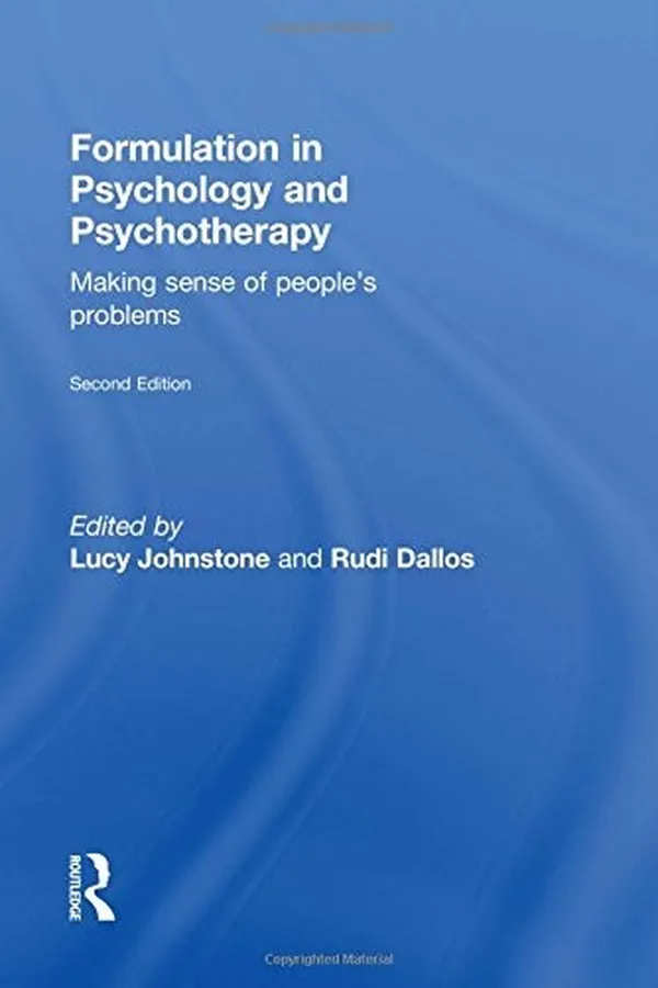 Capa de Formulation in Psychology and Psychotherapy: Making sense of people's problems