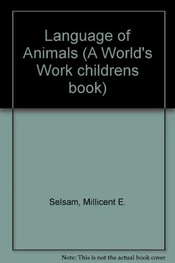 Capa de The language of animals