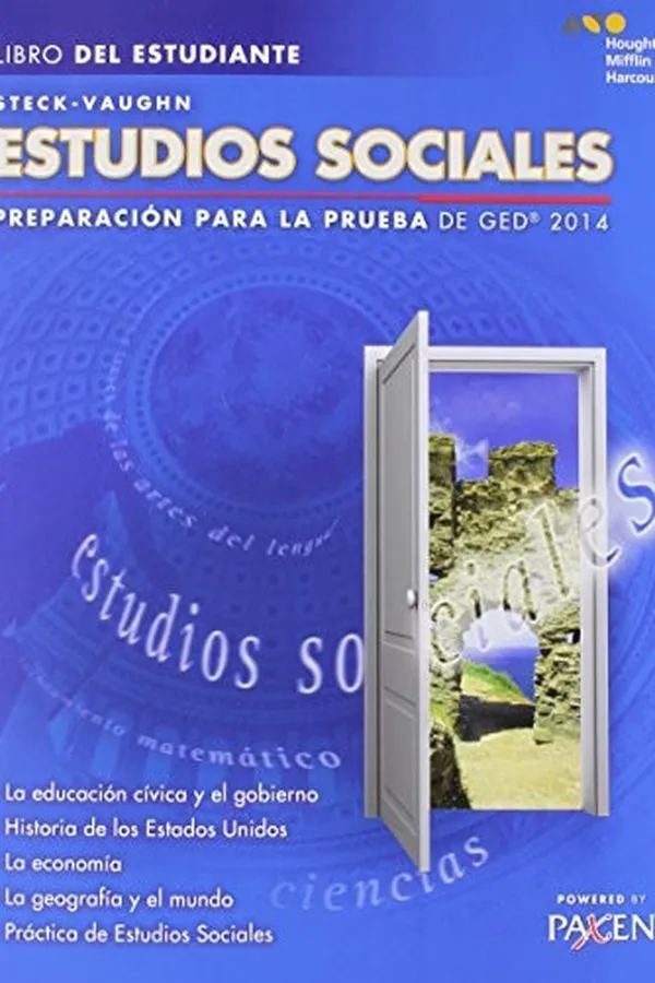 Capa de Steck-Vaughn GED: Test Prep 2014 GED Social Studies Spanish Student Edition 2014 (Spanish Edition)