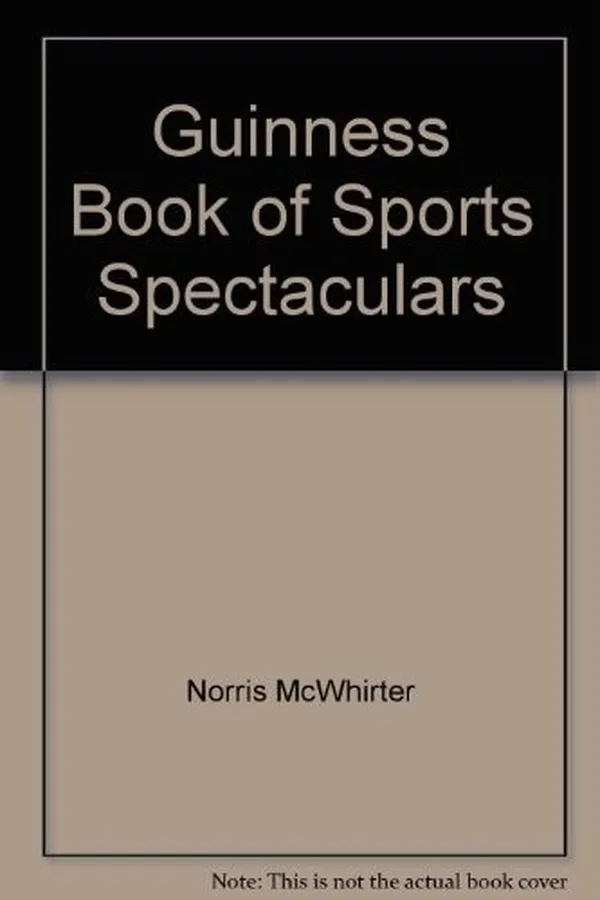 Capa de Guinness book of sports spectaculars