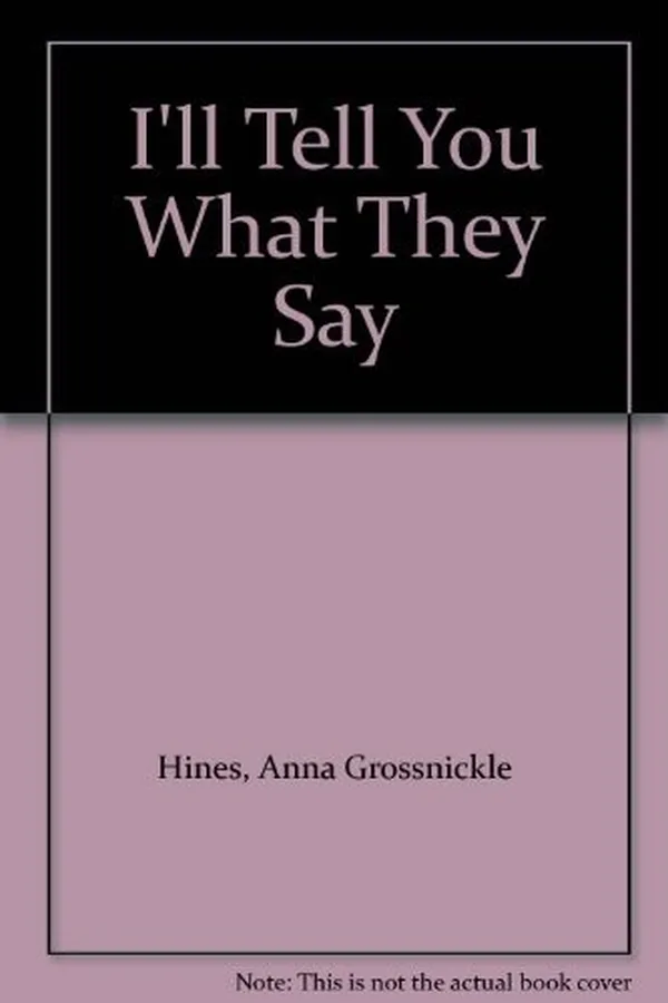 Capa de I'll tell you what they say