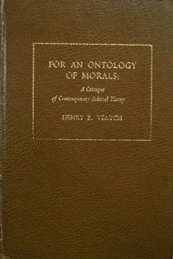Capa de For an ontology of morals