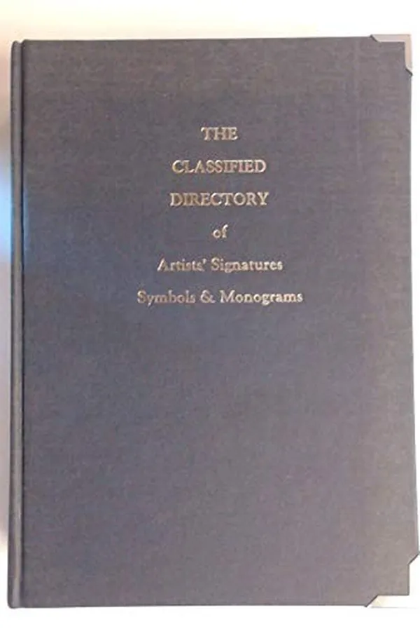 Capa de The classified directory of artists signatures, symbols & monograms