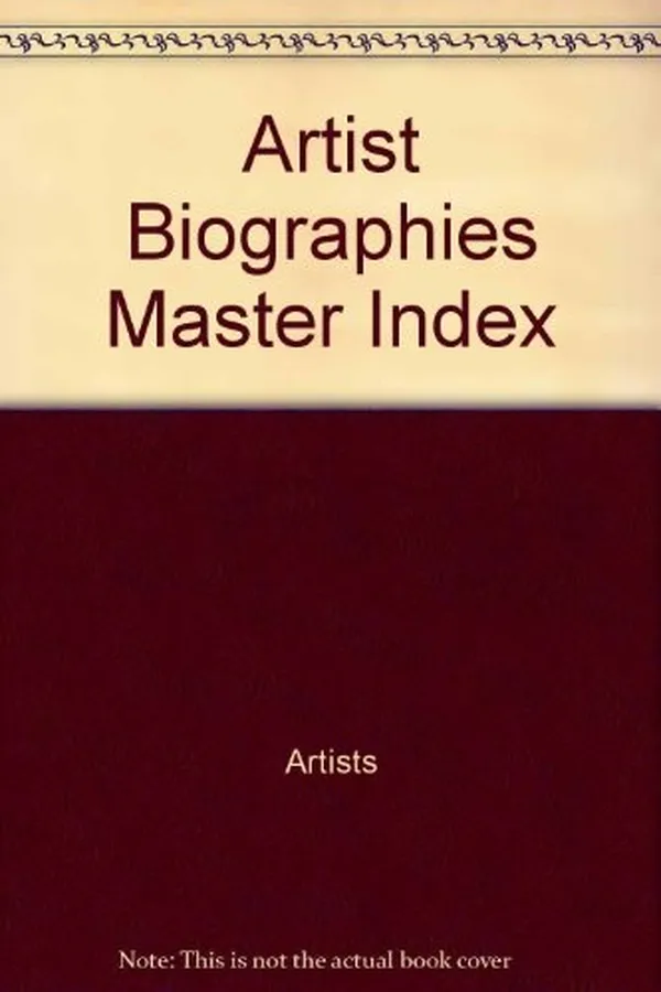 Capa de Artist biographies master index