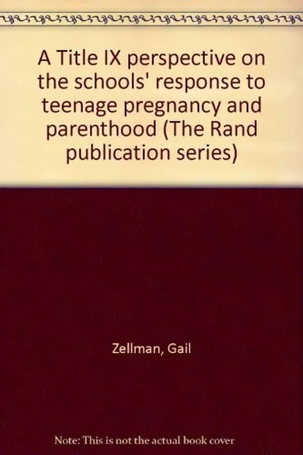 Capa de A Title IX perspective on the schools' response to teenage pregnancy and parenthood