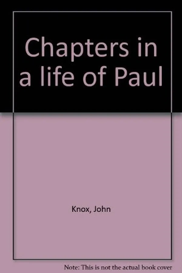 Capa de Chapters in a life of Paul