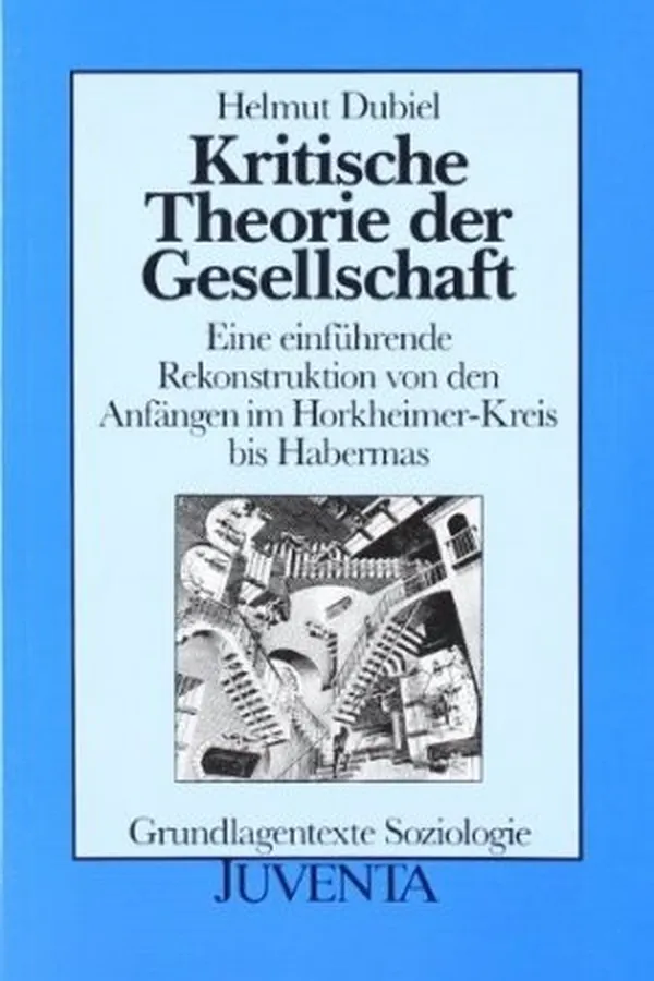 Capa de Kritische Theorie der Gesellschaft