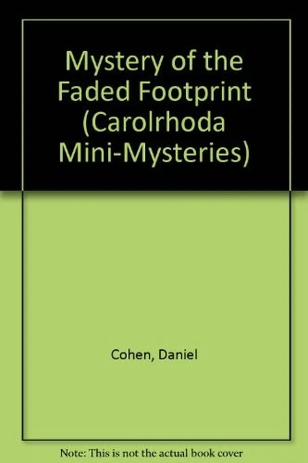 Capa de The mystery of the faded footprint