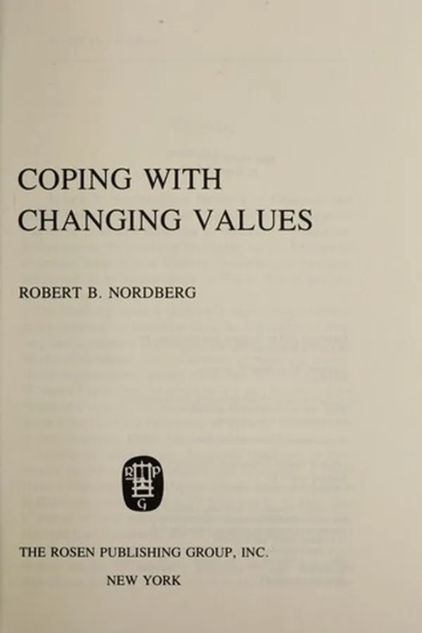 Capa de Coping with changing values