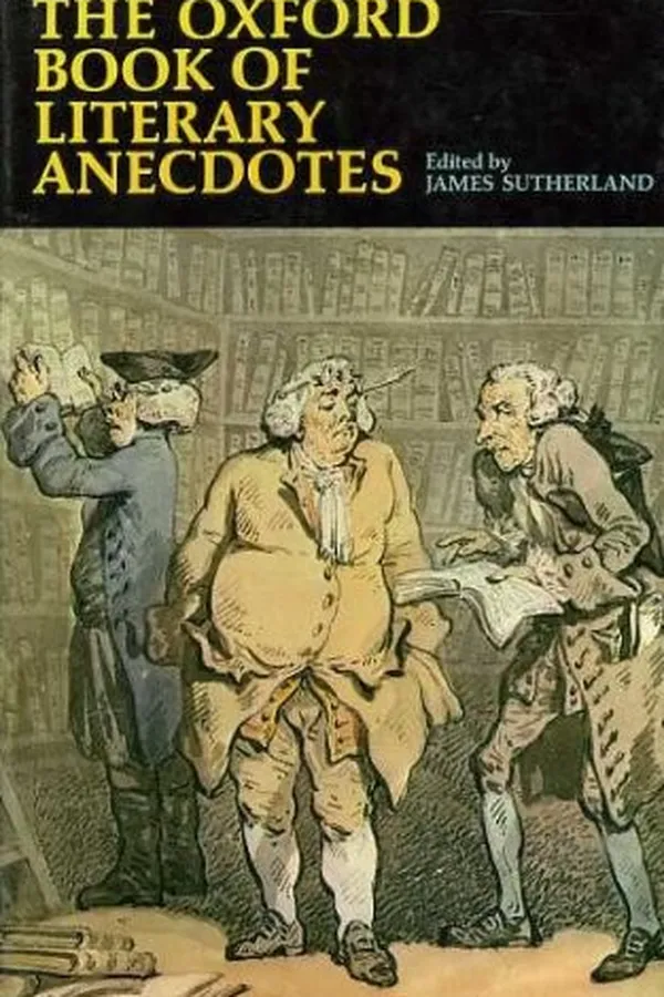 Capa de The Oxford book of literary anecdotes