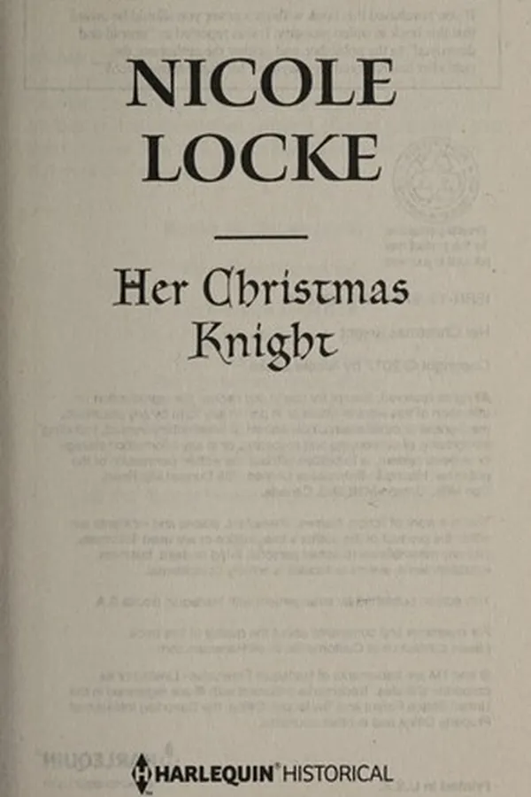 Capa de Her Christmas Knight