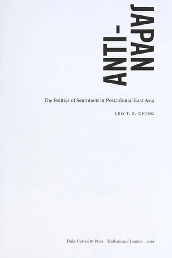 Capa de Anti-Japan