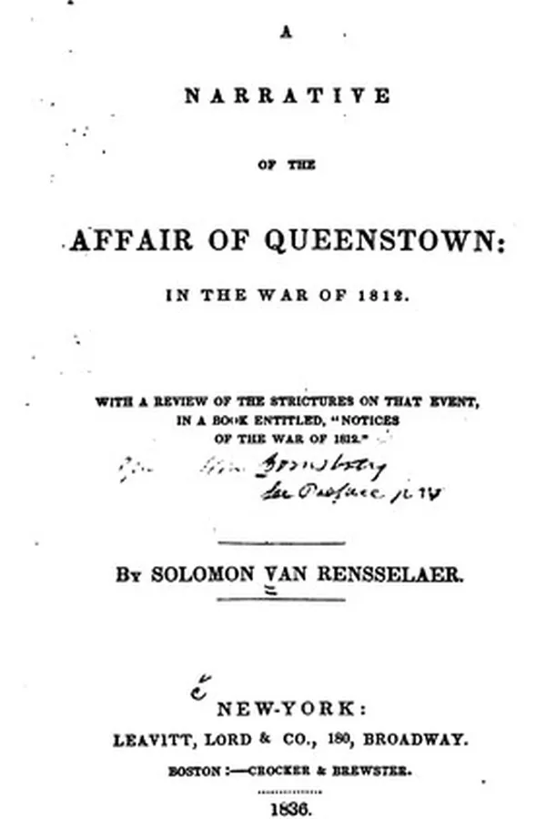 Capa de A Narrative of the Affair of Queenstown: In the War of 1812. With a Review of the Strictures on ...